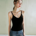 Luxurious Silk Lace Backless Camisole