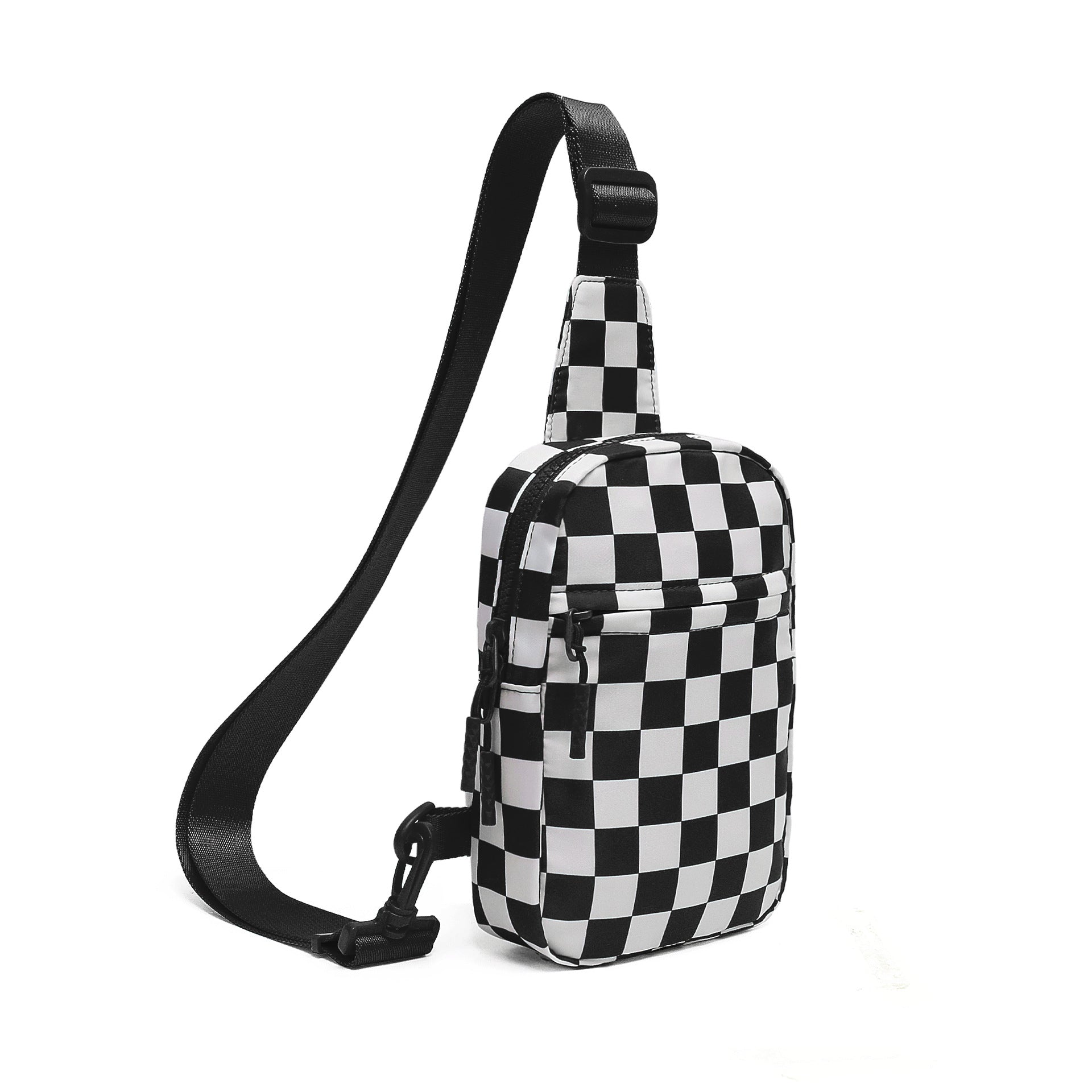 Waterproof Plaid Crossbody Bag - Lightweight Travel Sling Bag for Women & Men