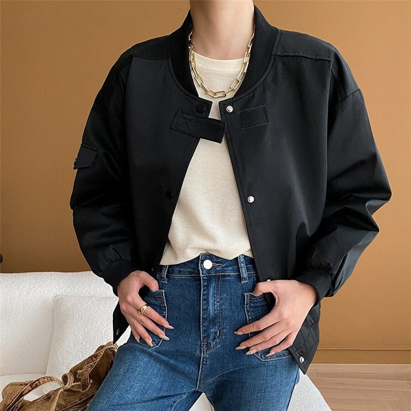 Elegant Off-Shoulder Solid Color T-Shirt