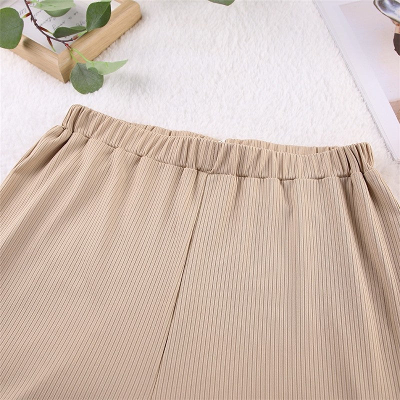 Solid Color Ribbed Crewneck Long Sleeve Top and Pants Lounge Set