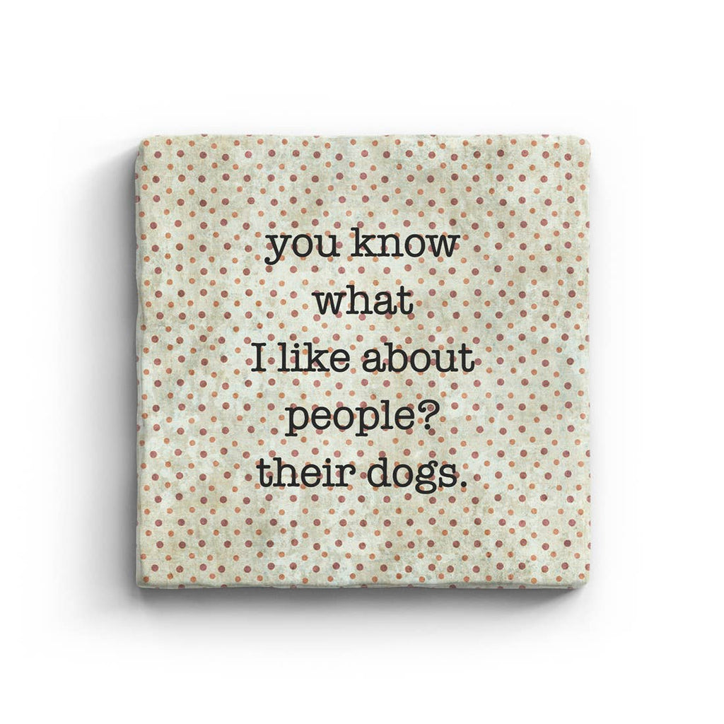 Their Dogs - Marble Coaster