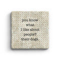 Their Dogs - Marble Coaster