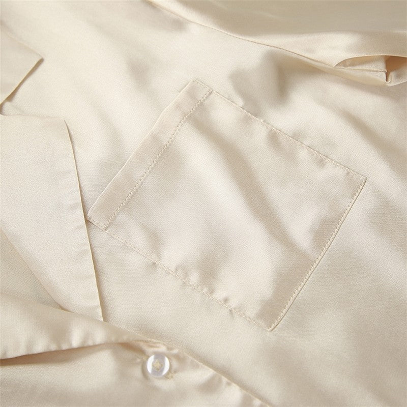 Lotus Trim Short Sleeve Pajama Set