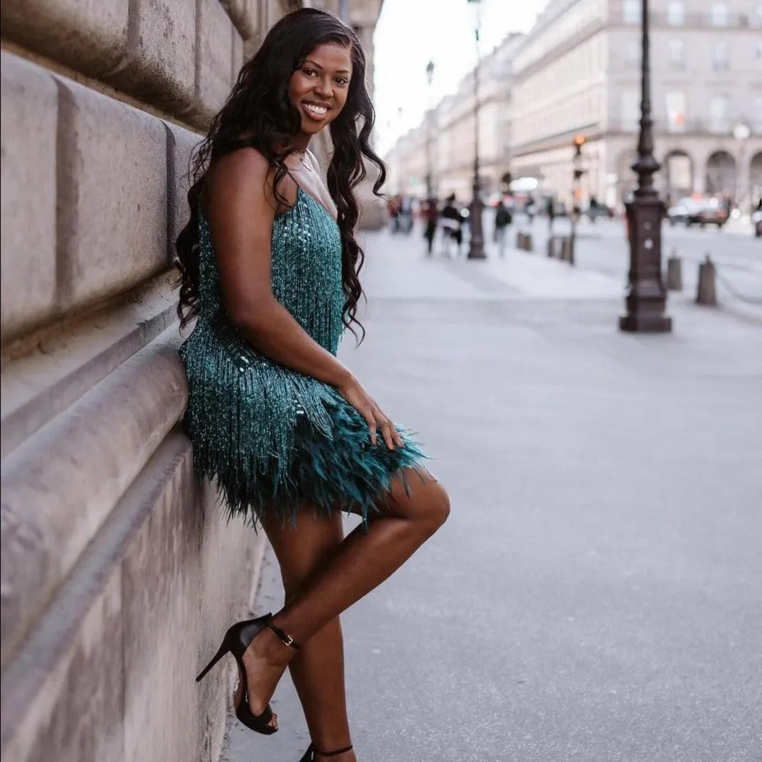 Candyfloss Dream Dark Blue Mini Dress