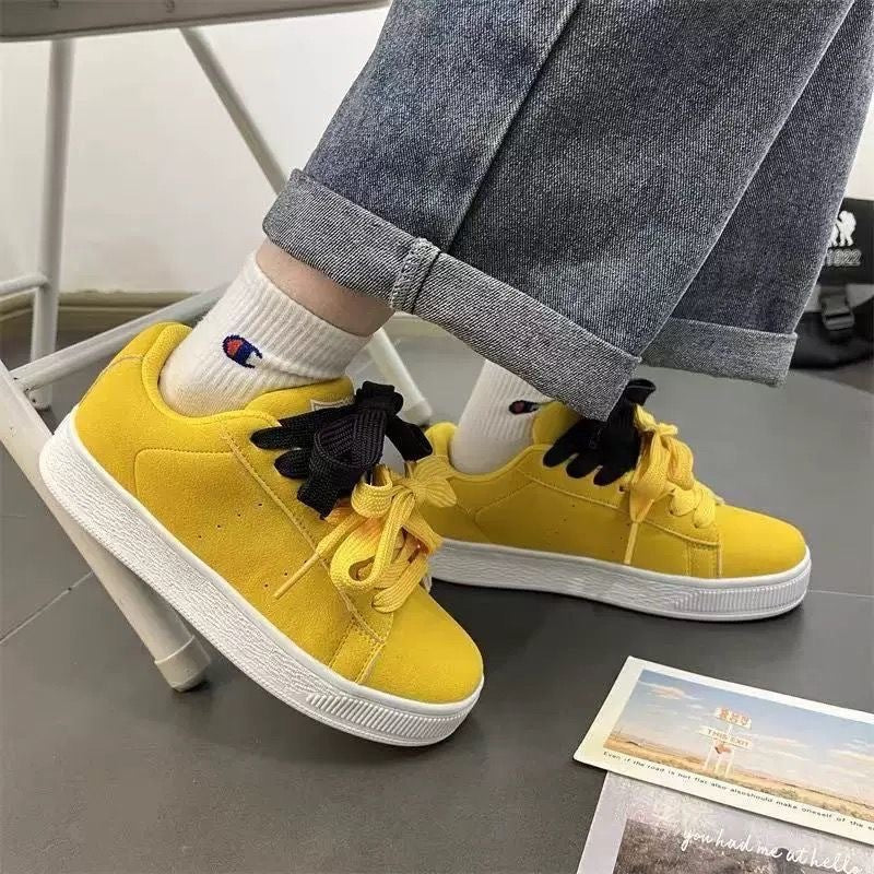 Men's Vintage Chunky Sole Sneakers - Retro Fashion Athletic Shoes