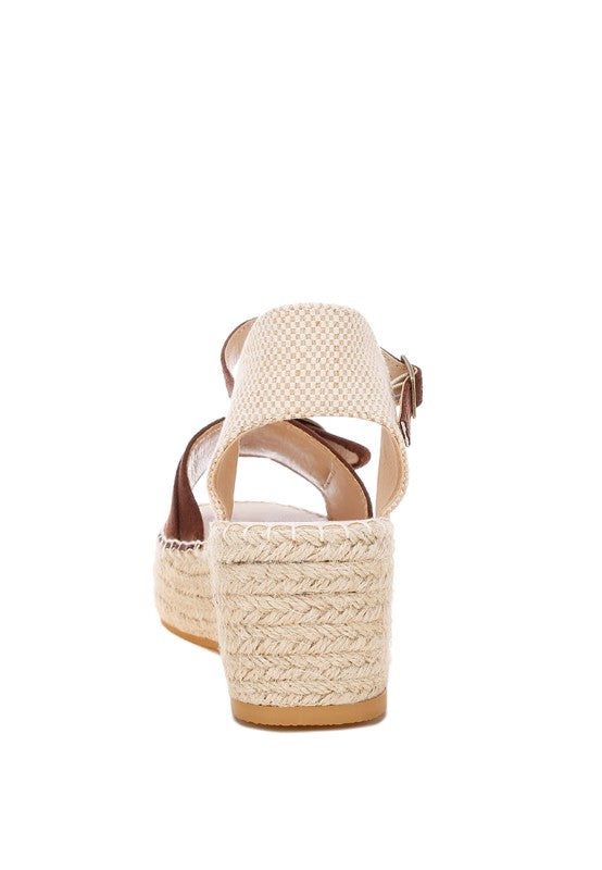 Amilta Buckle Detail Espadrille Wedges