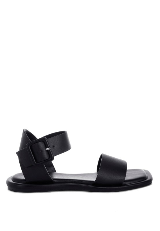 Tayana Chunky Buckle Strap Flats