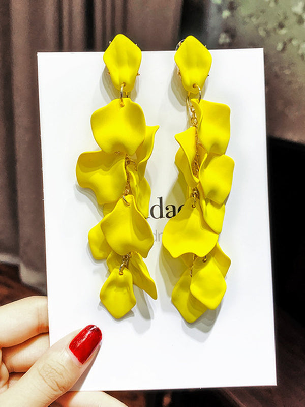 Trendy Tasseled Acrylic Earrings 闂傚倷鑳堕崑銊╁磿婵犳艾绠紒瀣垫厂shionable Accessories for Women