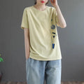 Fitted Round Neck Short Sleeve Tee