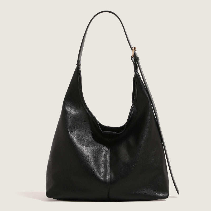 Women's PU Leather Underarm Shoulder Bag – Minimalist Casual Handbag