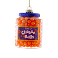 Cheese Balls Glass Ornament