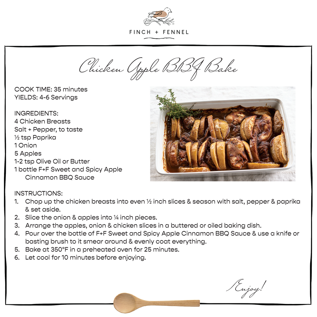 Sweet + Spicy Apple Cinnamon BBQ Sauce | Finch & Fennel