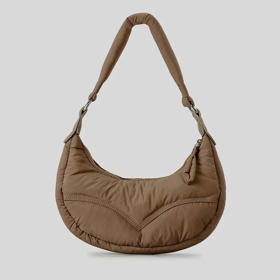 Cloud Touch Nylon Padded Shoulder Bag