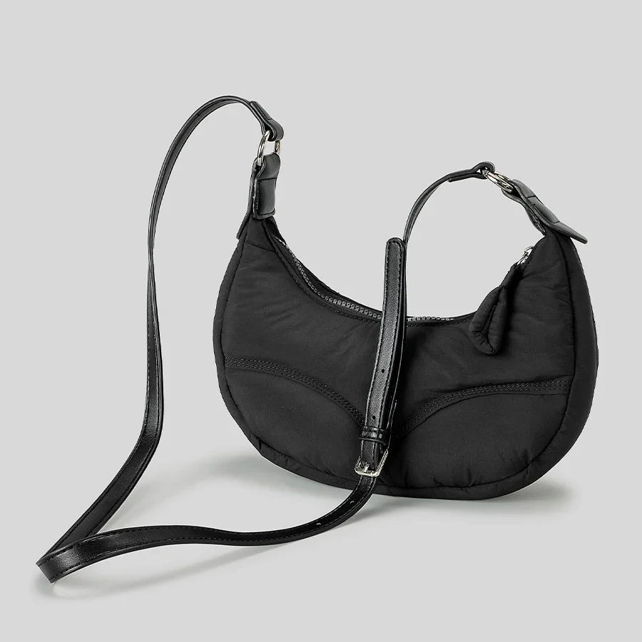 Cloud Touch Nylon Padded Shoulder Bag