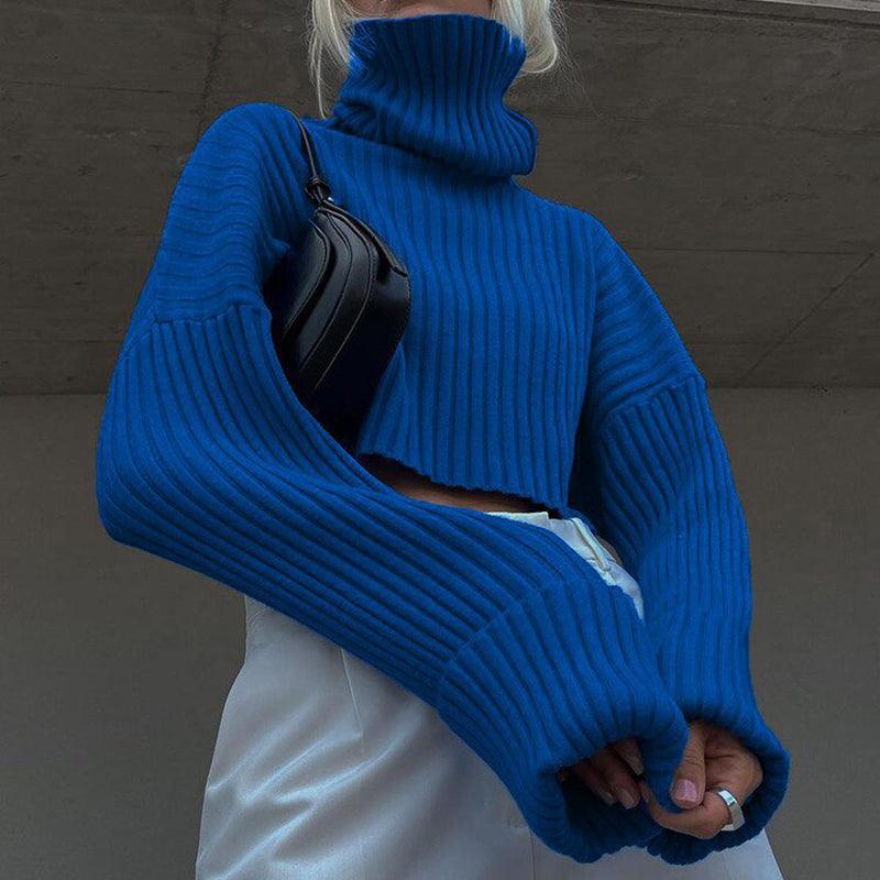 Cold Heart Chic Blue Loose Knitted Sweater