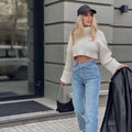 Cold Heart Chic White Loose Knitted Sweater