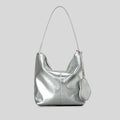 Cosmo Veil Bucket Shoulder Bag with Heart-Shaped Purse