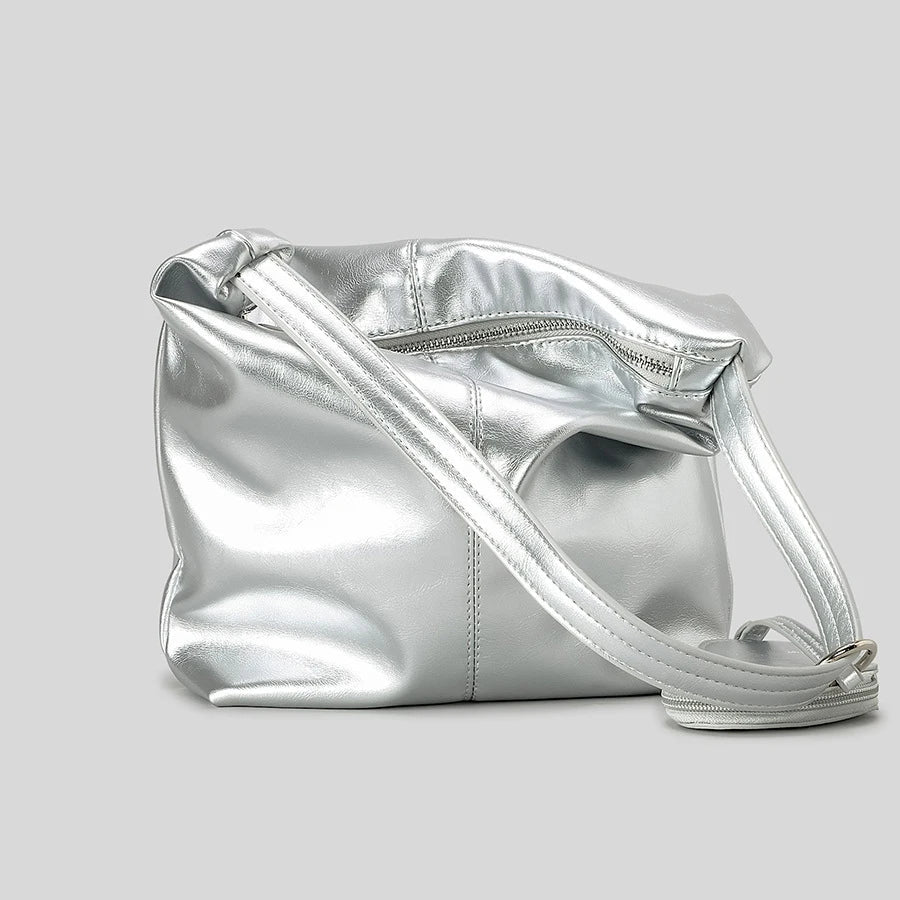 Cosmo Veil Bucket Shoulder Bag with Heart-Shaped Purse