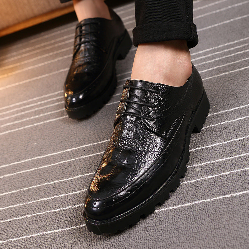 Men's British Style Height-Increasing Casual Shoes | Elevator Dress Sneakers