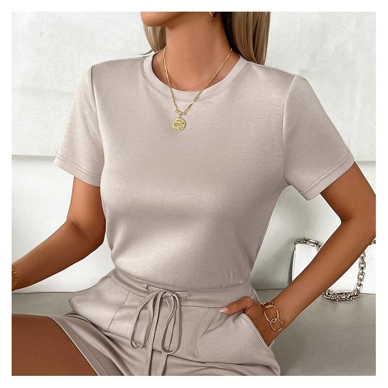 Sleeveless Drawstring Jumpsuit in Solid Color