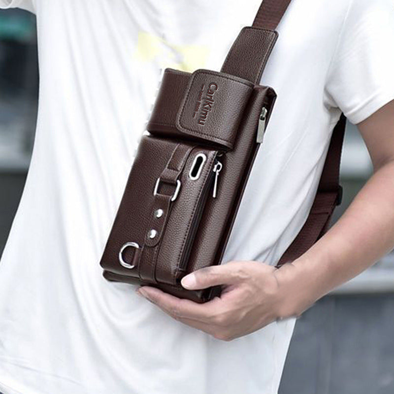Men's Nylon Crossbody Bag – Multi-Functional Outdoor Sports & Travel Bag with Adjustable Strap