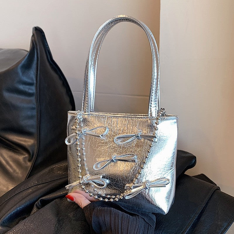 Versatile Chain Single Shoulder Crossbody Handheld Bucket Bag