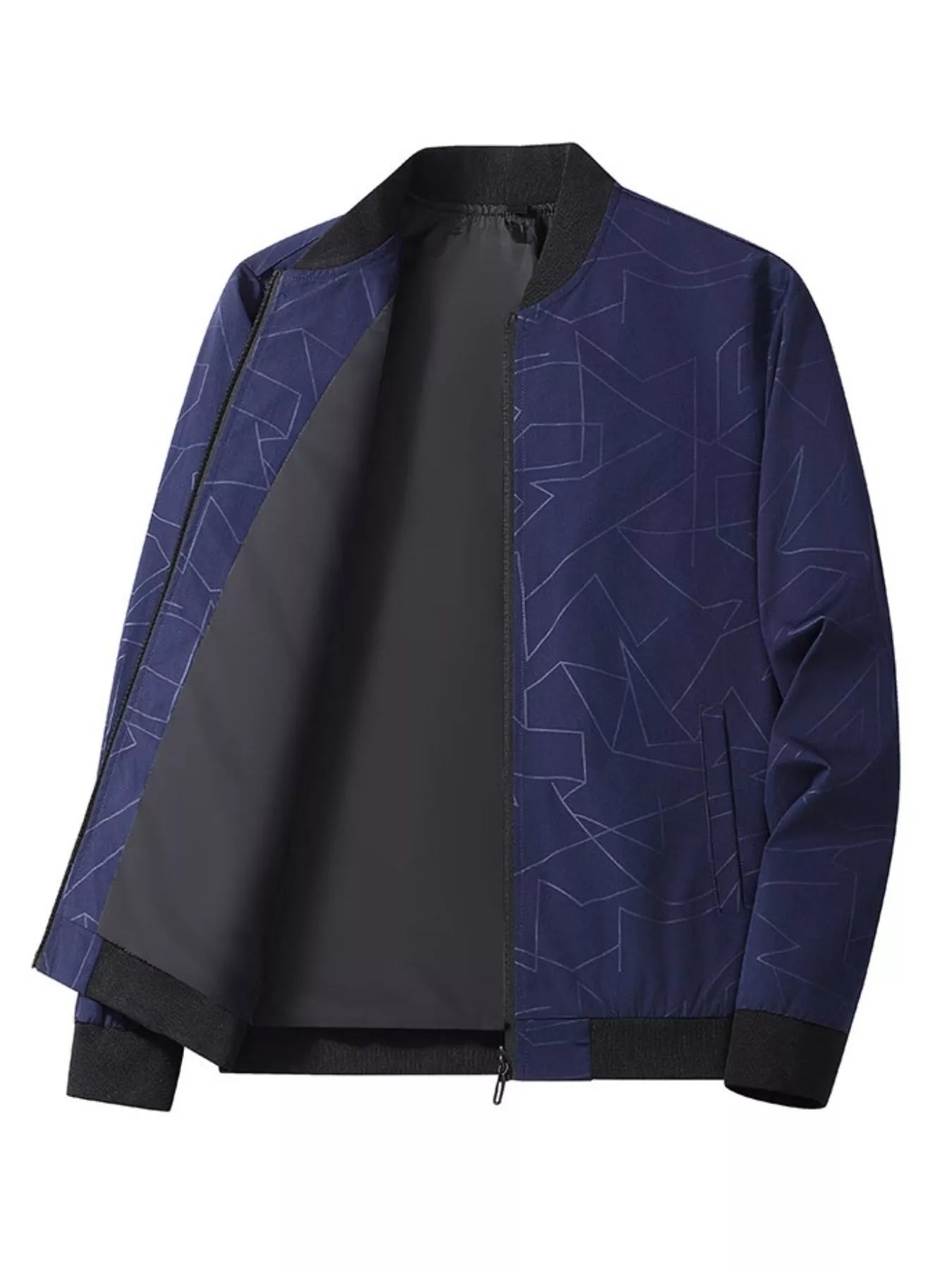 Men's Plus Size Lightweight Zip Up Jacket