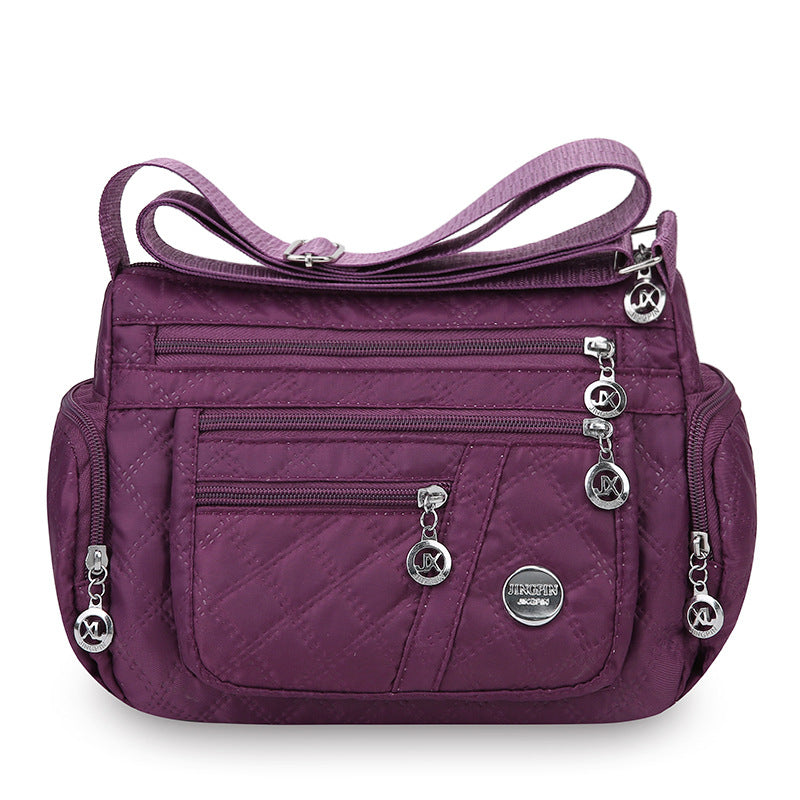 Large-Capacity Quilted Crossbody Bag