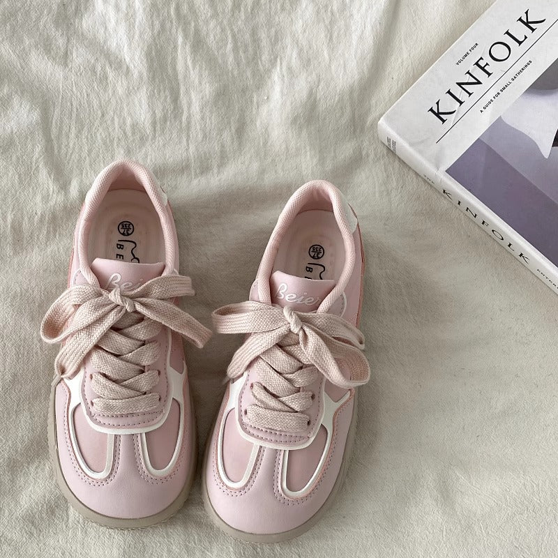 Women's Chunky Platform Sneakers - Casual Round Toe Fashion Sneakers