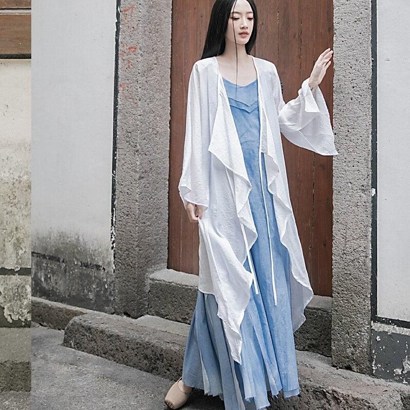 Elegant Zen Cardigan in Unique Solid Color