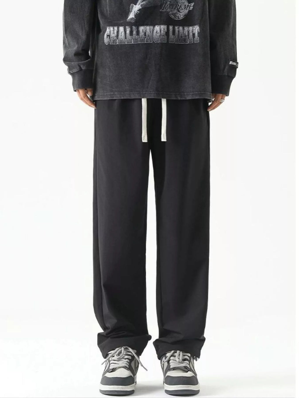 Men's Plus Size Loose Fit Drawstring Casual Pants