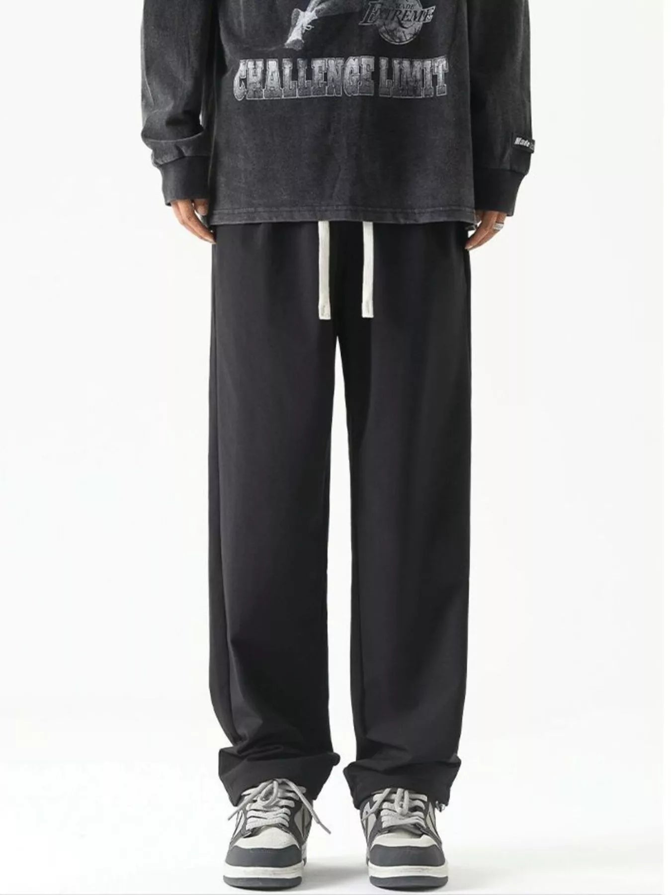 Men's Plus Size Loose Fit Drawstring Casual Pants