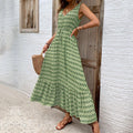 Chic Rhombus Pattern Sleeveless Dress