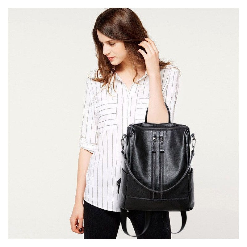 Stylish PU Leather Shoulder Bag with Spacious Storage