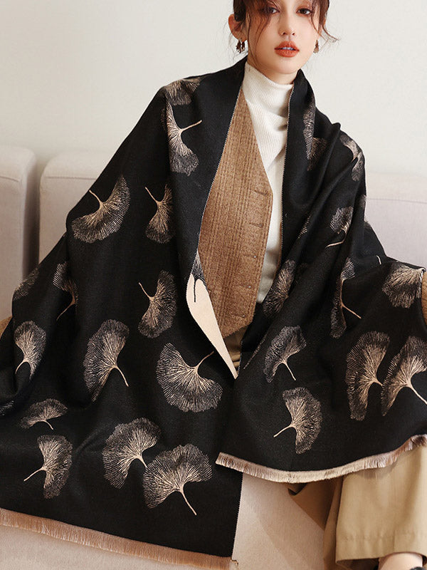Vintage Keep Warm Tasseled Imitated Cashmere Shawl&Scarf