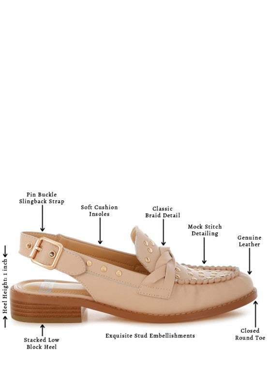 Remykin Braided Penny Strap Loafers