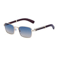 Men's Retro Wood Grain Pattern Sunglasses