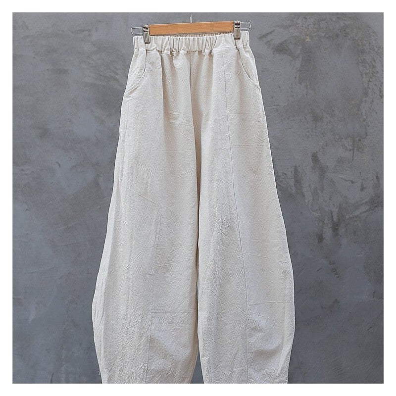 Relaxed-Fit Solid Color Trousers for Ultimate Comfort