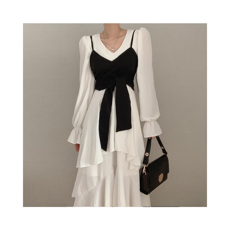 Strapless Dress Set with Waist Detail