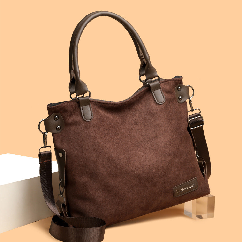High-Capacity Vintage Tote Bag