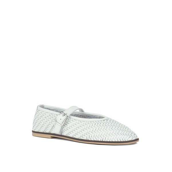 Nazuka Handcrafted Real Leather Ballerinas