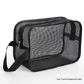 Men's Mesh Toiletry Travel Bag – Foldable Resin Mesh Shower & Storage Bag