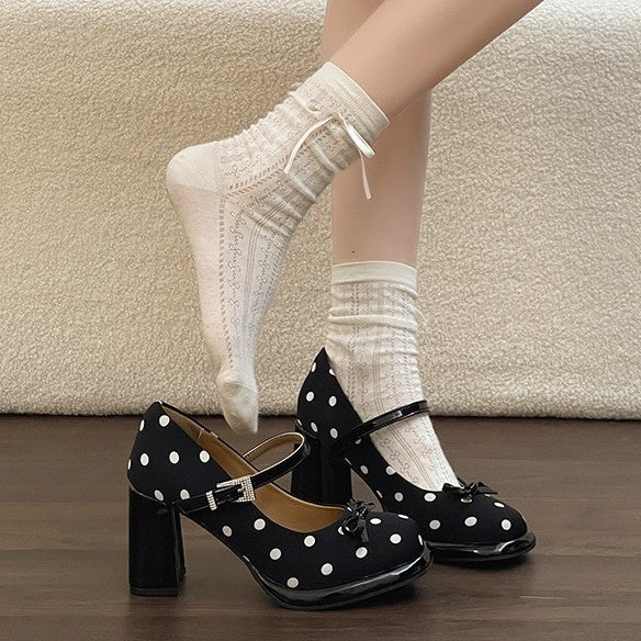 Women's Chunky Heel Slingback Mary Jane Heels – Thick Sole Block Heel Pumps