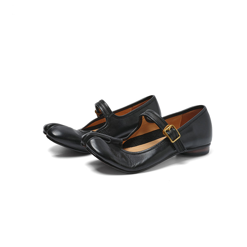 Split-Toe Tabi Mary Jane Flats