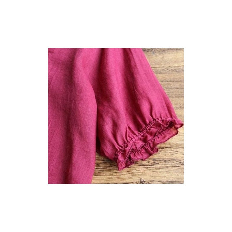 Breathable Loose Fit Embroidered T-Shirt