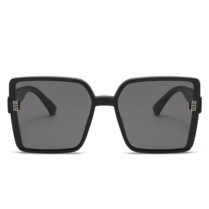 Fashion Large Square Frame UV400 Sun Protection Outdoor Eyewear Sunglasses