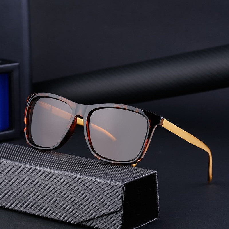 Box Polarized Men's Sunscreen Aluminum Magnesium Sunglasses
