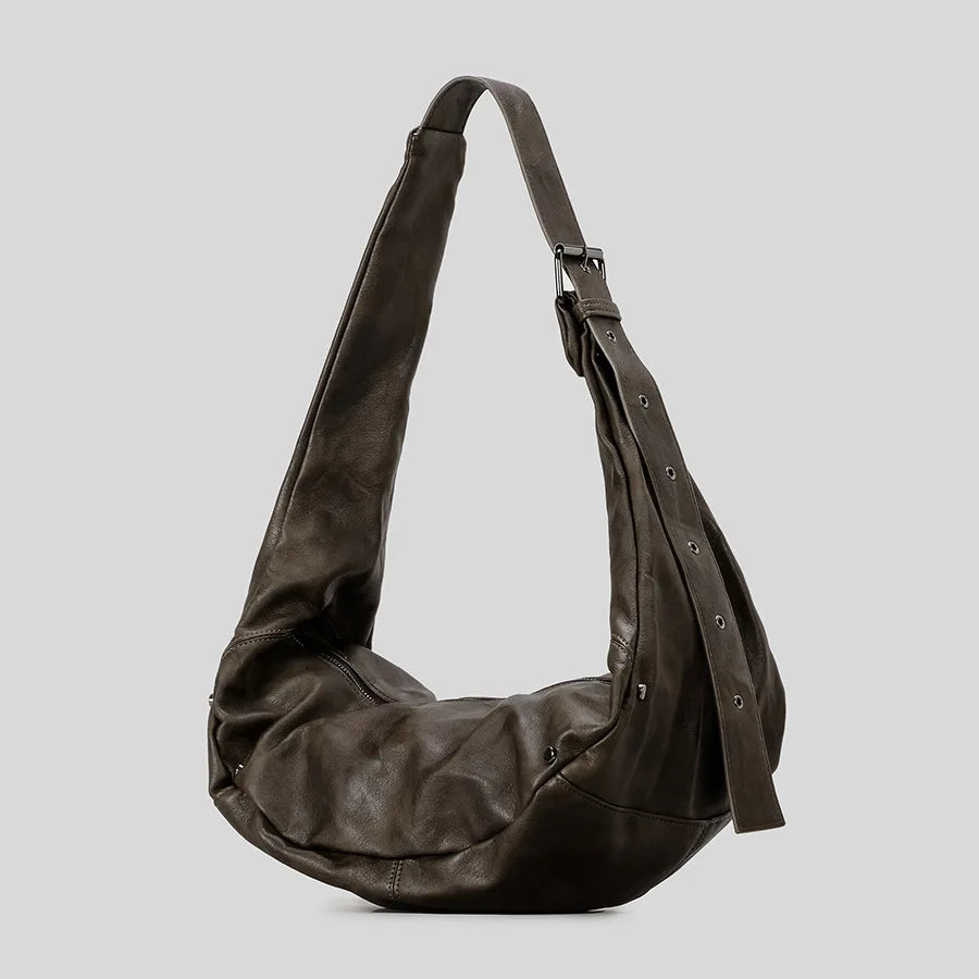 Dark Rebel Leather Shoulder Bag