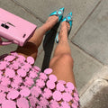 Date Me Now Pink Sequin Mini Skirt