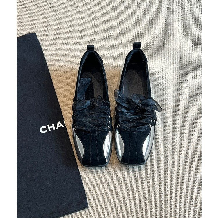 Women's Color-Block Slip-On Sneakers & Ballet Flats | Round Toe Low Heel Casual Shoes